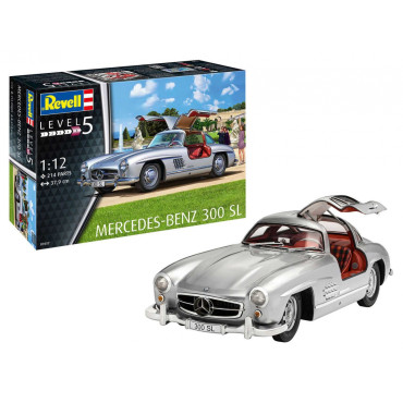 KIT PARA MONTAR REVELL MERCEDES BENZ 300 SL 1/12 214 PEÇAS REV 07657